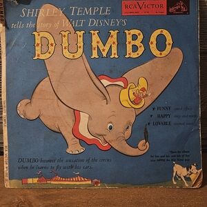 Unique Vintage Dumbo Record With Book